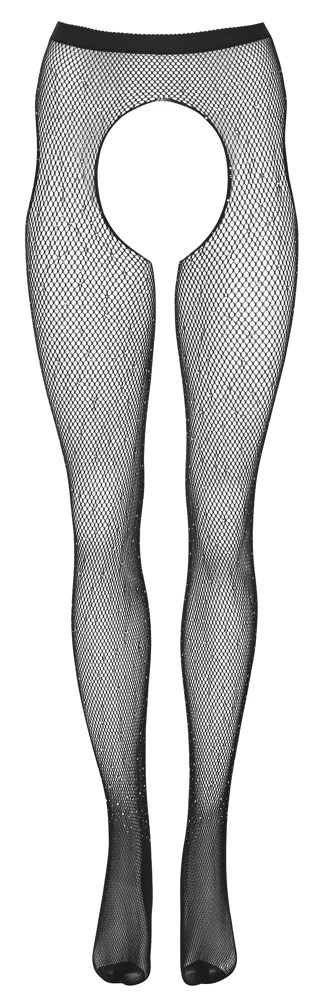 Cottelli Glamouröse Netz-Strumpfhose: Glitzernder Auftritt mit verführerischen Cut-outs