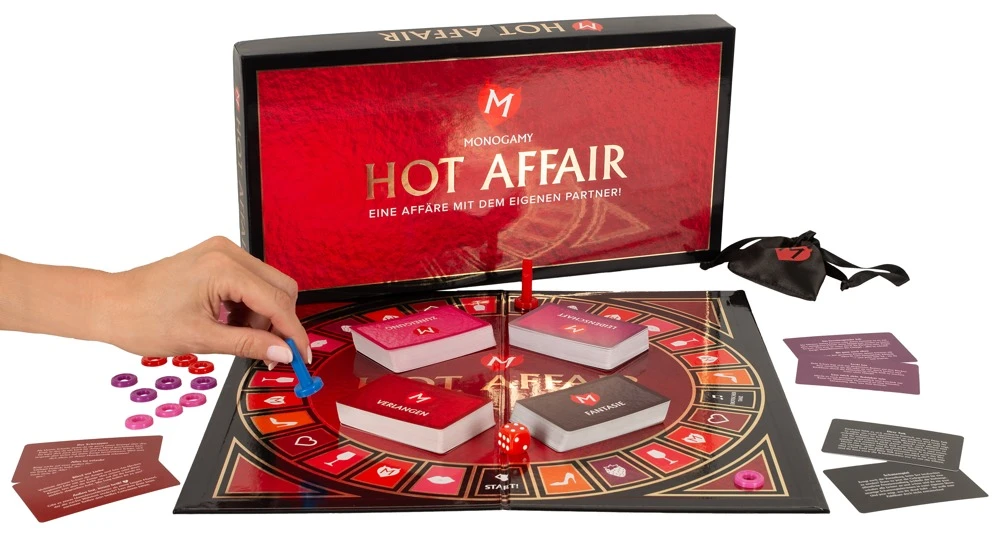 Hot Affair by Monogamy, Erotisches Brettspiel Hot Affair von Monogamy für Paare New Edition deutsche Version mit spannenden Aufgaben Geheimnissen und intensiven Aktionen