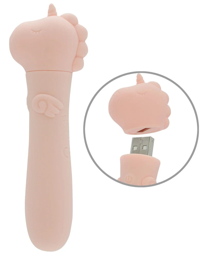 Unihorn USB Heart Throb, Unihorn Minivibrator USB  Heart Throb – süßes Einhorn-Toy mit 10 intensiven Vibrationsmodi, kraftvoller USB-Power, handlich, soft und ideal für heiße Solo- oder Paarmomente