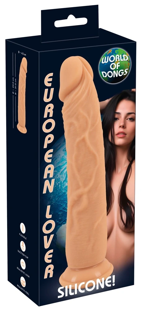 European Lover Silicone! European Lover Silicone Dildo von You2Toys – naturgetreu modelliert mit Adern, Eichel und Saugfuß für intensives Solo- oder Partnervergnügen