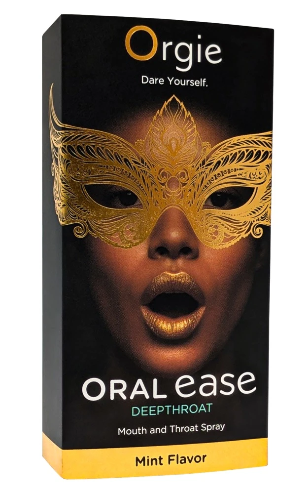 Oral Ease Deepthroat 15 ml, Orgie Oral Ease Deepthroat Spray mit Minzgeschmack für entspannten Oralsex und angenehm frisches Gefühl im Mund