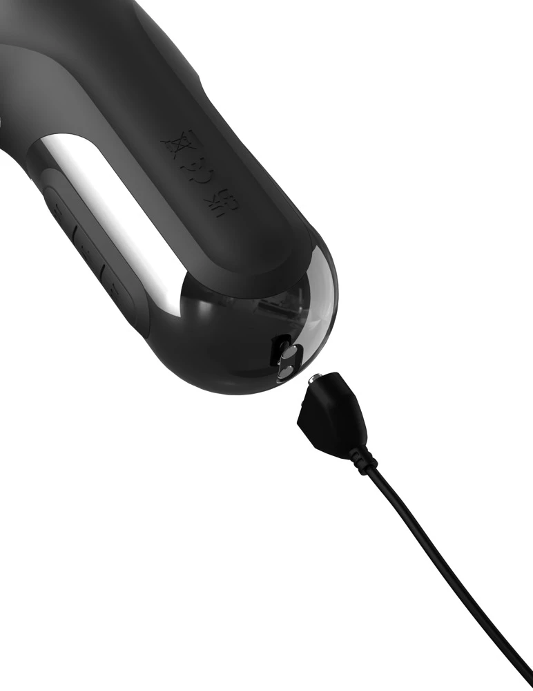 FFS Sonix Silicone Thruster Bl, Kraftvolle Stöße & flackernde Zungen: Intensiv-Vibrator mit 3 Motoren, 27 Modi und seidig weichem Silikon für ekstatische Lust!