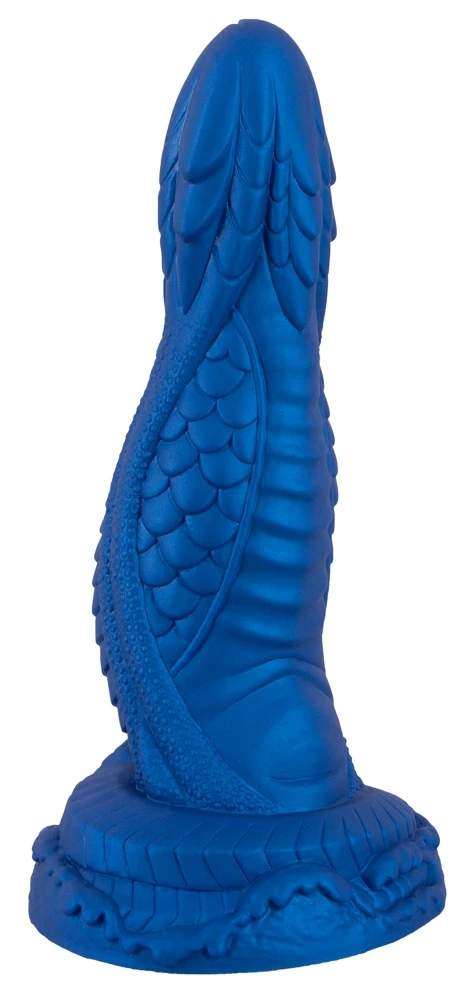 Beasty Cocks Symbiont Tease, Mystischer Dildo im Fantasy-Penislook mit Metallic-Optik, Saugfuß und reizvollen Strukturen für intensives freihändiges Spie