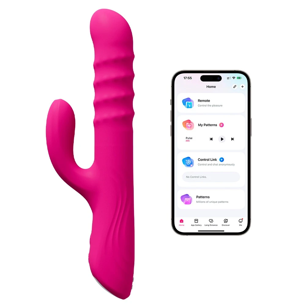 Velvo, Lovense Velvo Rabbitvibrator mit WaveRoller 360° Rotation & App-Steuerung für intensive Lustmomente