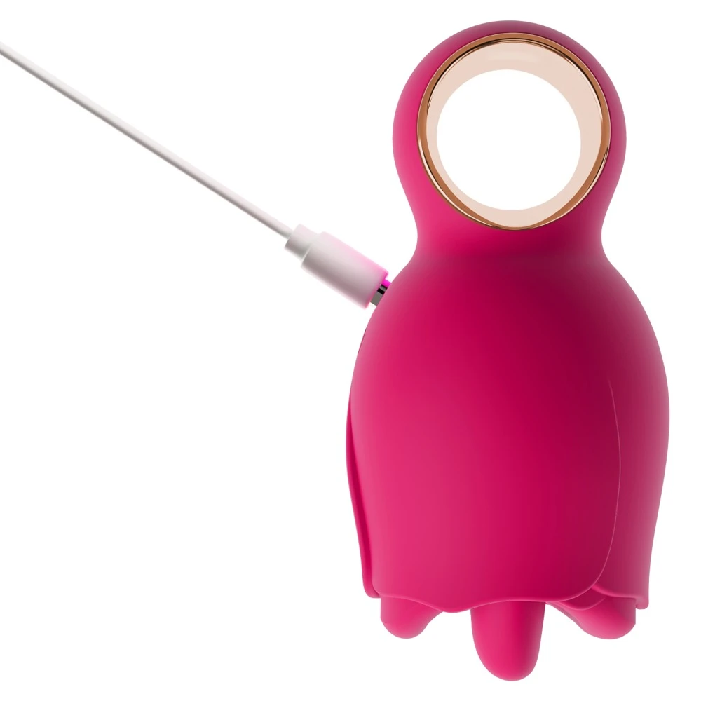 Oral Fun Tongue Vibrator, You2Toys Oral Fun Auflegevibrator mit Vibro-Zunge & Haltering – kreiselnde Zungenbewegung, 8 Stimulationsmodi für Klitoris & Hotspots