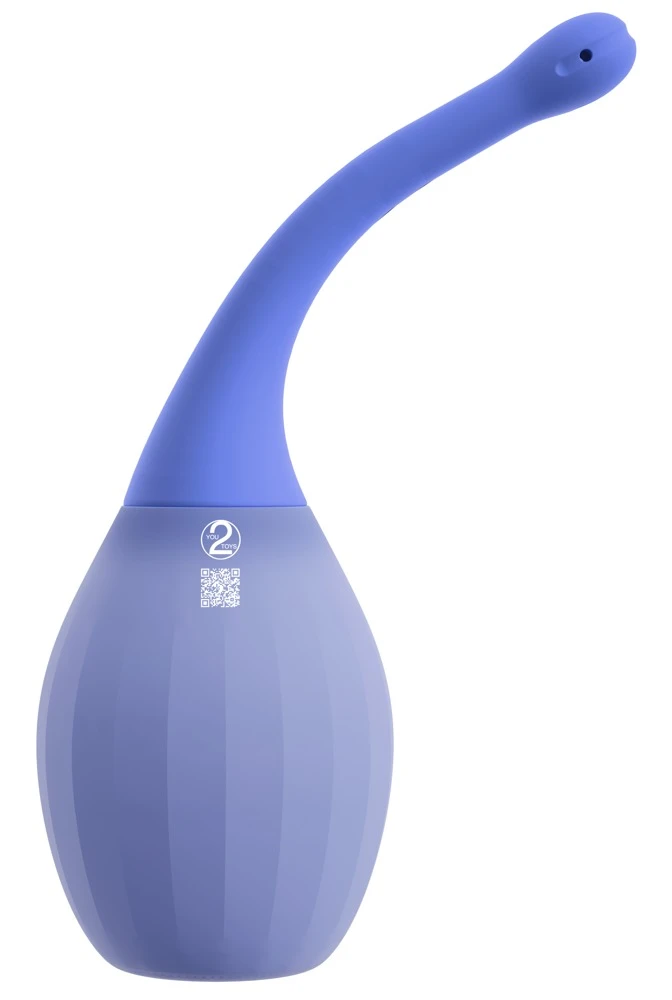 Anal douche bendable, Analdusche Silikon 300ml mit biegsamer Spritztülle 5 Düsen Anti-Rückfluss-Technologie abschraubbar für einfache Anwendung