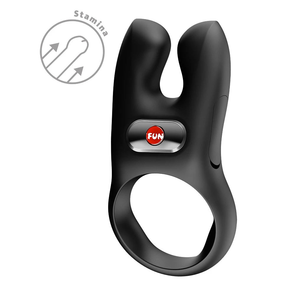 NOS Black, Vibro-Penisring mit 2 Motoren und flexiblen Stimulator-Armen für intensive Doppelstimulation und stärkere Ausdauer