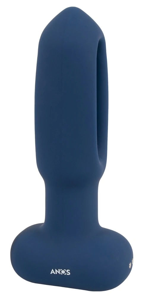 ANOS Flickering Tongue Butt Pl, ANOS RC Flicking Tongue Butt Plug: Vibrator mit innovativer Softzunge und 10 Pulsationsmodi für aufregenden analen Genuss!