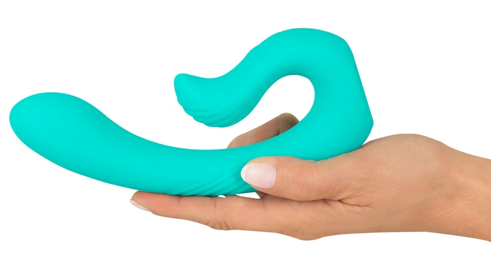 beau coeur Naira Dual Vibrator, Flexibler Doppelvibrator NAIRA Dual Heads mit 2 Power-Motoren getrennt steuerbar für vaginale und anale Stimulation