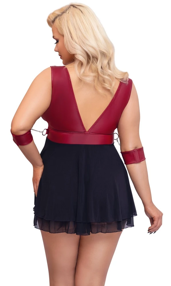 Cottelli Babydoll mit verstellbaren Fesseln für ultimativen Tragekomfort und Stil