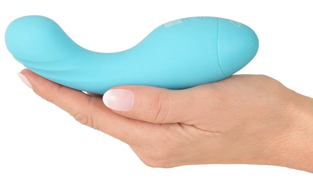 Cuties Mini Vibrator Blue, Mini Vibrator G-Punkt kompakter Silikon Vibrator mit 10 Vibrationsmodi für intensive Tiefenstimulation und leisen Genuss Cuties
