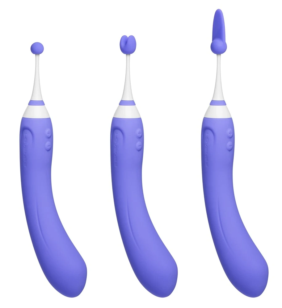 3 Attachements for Hyphy Set 2, Vibrator Hyphy Silikon-Aufsätze 6er-Set – sexy Kugel, Öhrchen & Zunge, seidig-soft, leicht wechselbar – Lovense