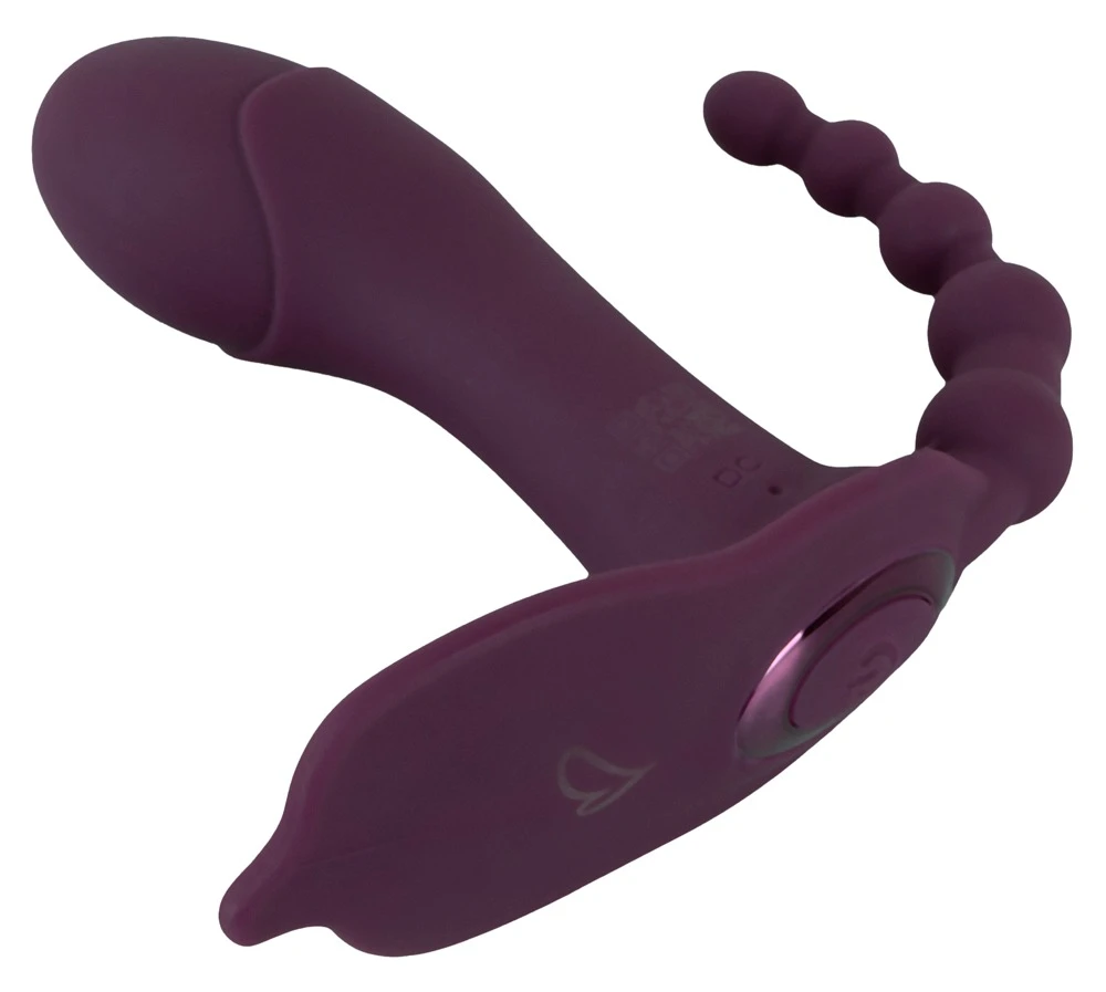 beau coeur Ariva Panty Vibrato, ARIVA RC Panty Triple Vibrator mit 3 Power-Motoren für vaginale, klitorale und anale Stimulation – diskret im Slip tragbar mit 10 m Fernbedienung