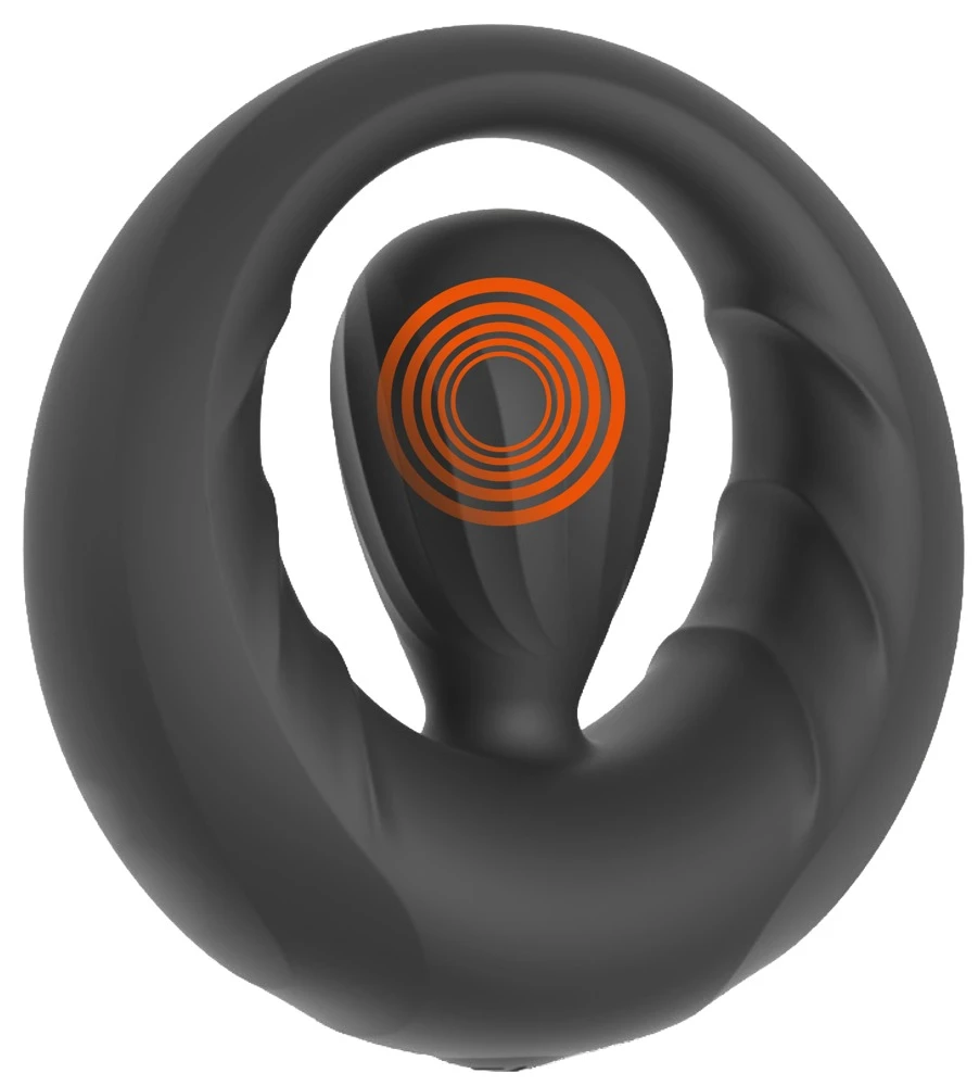 Rebel Cock Ring w Vibrating St, Penisring mit Vibro-Stimulator – Sexy 10 Vibrationsmodi, tiefe Vibes, fester Halt & vielseitige Tragevarianten – Rebel