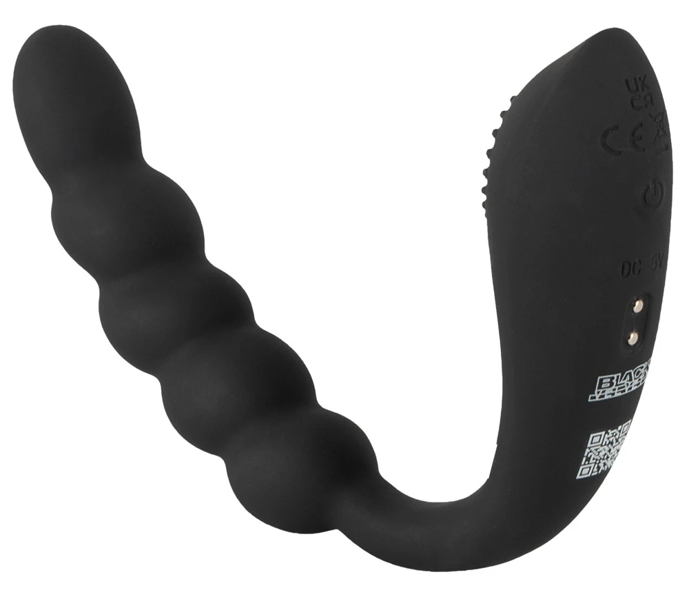 BV Bendable Dual Stimulator, Black Velvets Bendable Dual Stimulator Doppelvibrator biegsam mit 2 Motoren Kugelvibrator und Auflegevibrator für innere und äußere Stimulation vaginal oder anal