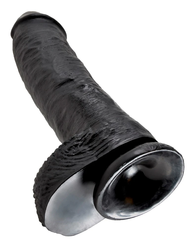 King Cock 10 Zoll Balls Naturdildo mit Saugfuß