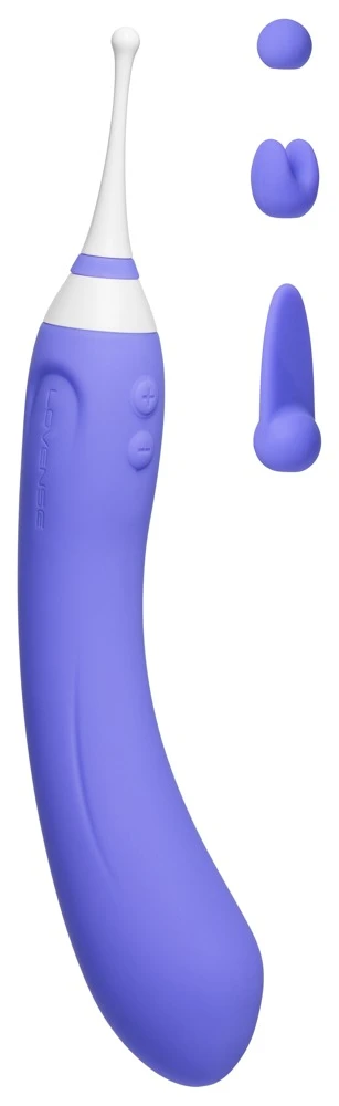 Hyphy, Lovense Hyphy Vibrator mit 2 Motoren & 3 Aufsätzen für prickelndes Spiel solo oder zu zweit per App steuerbar