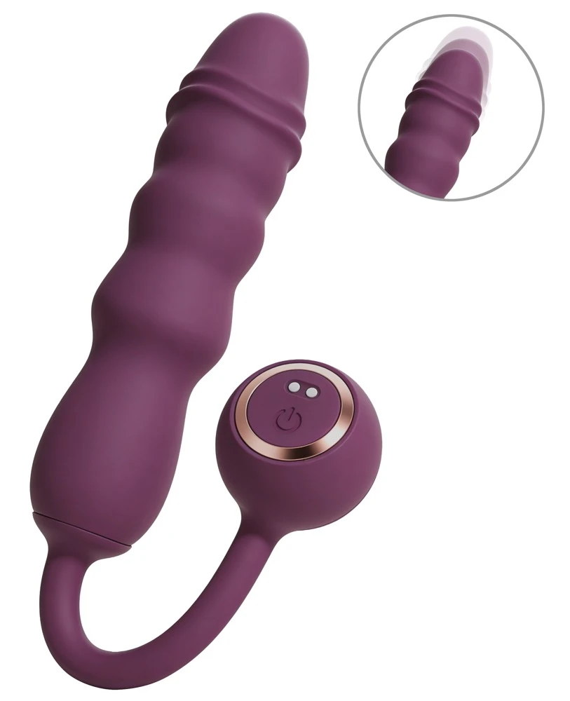 Javida Vibratung+Thrusting Bul, Javida Vibro-Ei mit Stoßfunktion – Aufreizender Bullet Vibrator mit 2 leistungsstarken Motoren, 10 Vibrations- und Stoßmodi für intensiven Lustgenuss