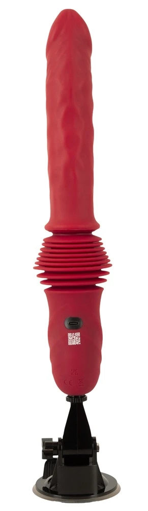 RC Double Thrusting Fucking Ma, Erotischer Stoßvibrator mit doppelter Stoßkraft, Power-Vibration, verstellbarem Saugfuß und Fernbedienung – The Banger