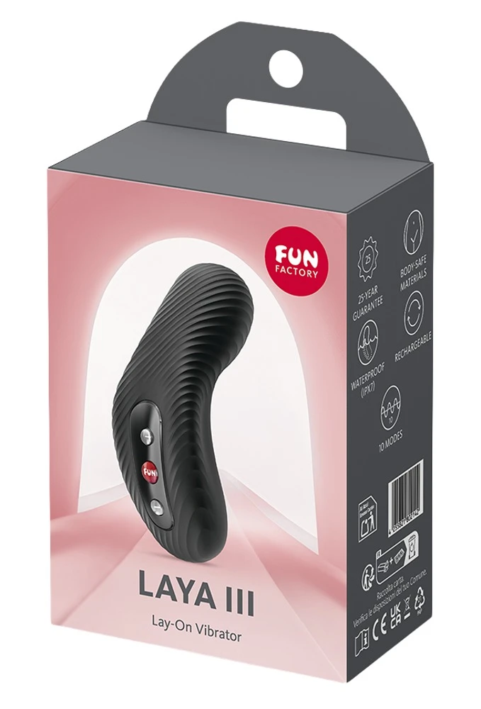 Laya III Bottle, Fun Factory LAYA III Auflegevibrator klopfend vibrierend 10 Modi ergonomisch intensiv wiederaufladbar Power Feel