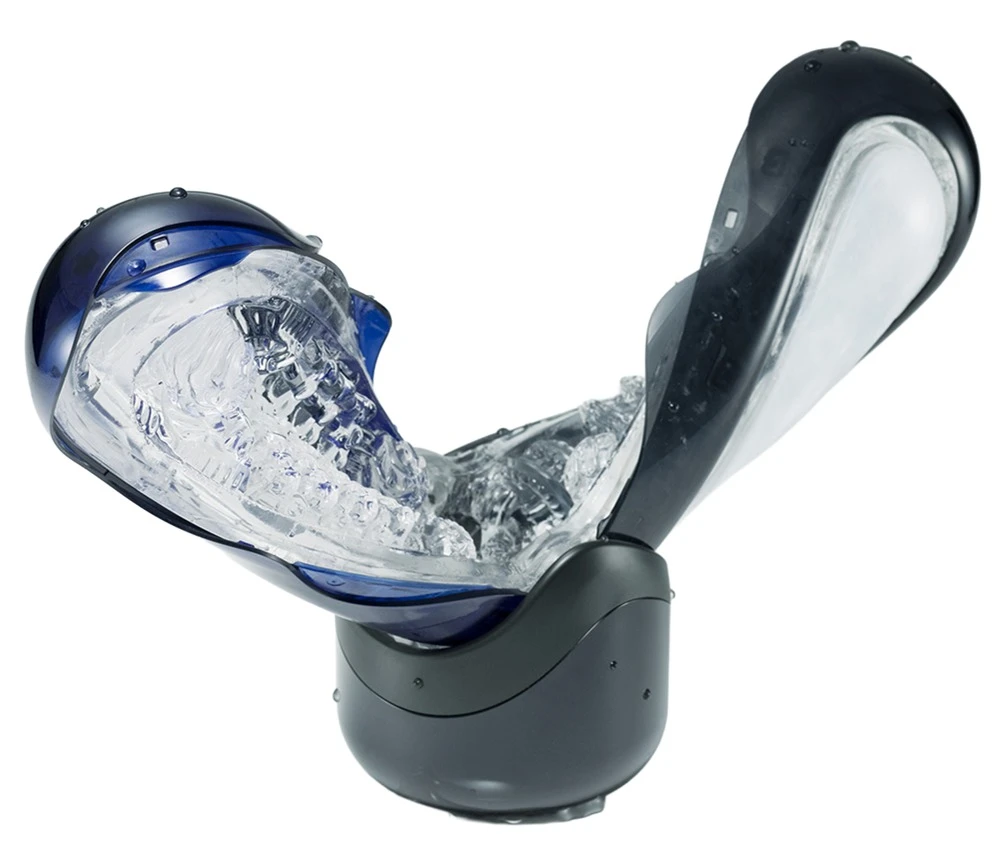 Tenga Flip 360 Midnight Purple, TENGA Flip 360 Masturbator – aufklappbar, Spiral-Drehdesign für 360° Rundum-Stimulation mit Pressure Pads, inkl. Gleitgel sofort startklar