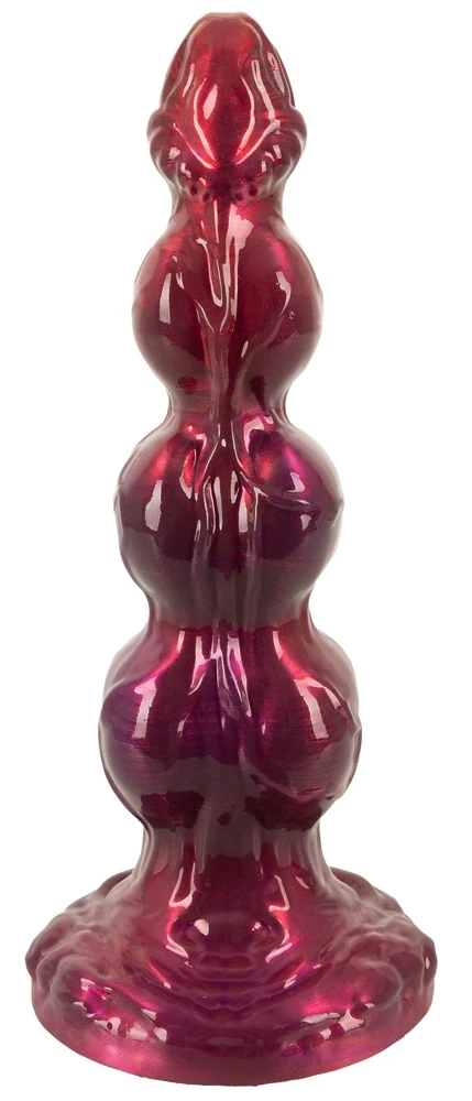 Beasty Cocks Werewolf Willie, Beasty Cocks Werewolf Willie Kugel-Dildo in Metallic-Optik mit Saugfuß, markanter Struktur und Fantasy-Design