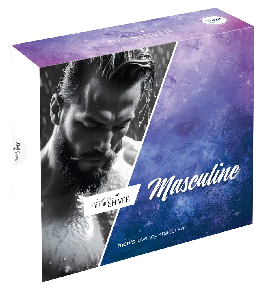 Magic shiver Masculine, Men Love Toy Starter Set Masculine 4-teilig Magic Shiver Vibro Masturbator Analplug Penisringe Stroker