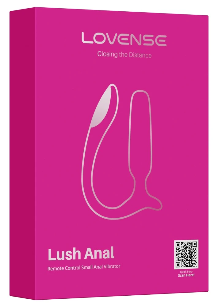 Lovense Lush Anal Vibro-Plug superleise mit App-Steuerung, kraftvolle 7500 Vibrationen pro Minute, LED-Lichtshow, wasserdichtes Silikon für intensiven Backdoor-Spaß und diskrete Kontrolle
