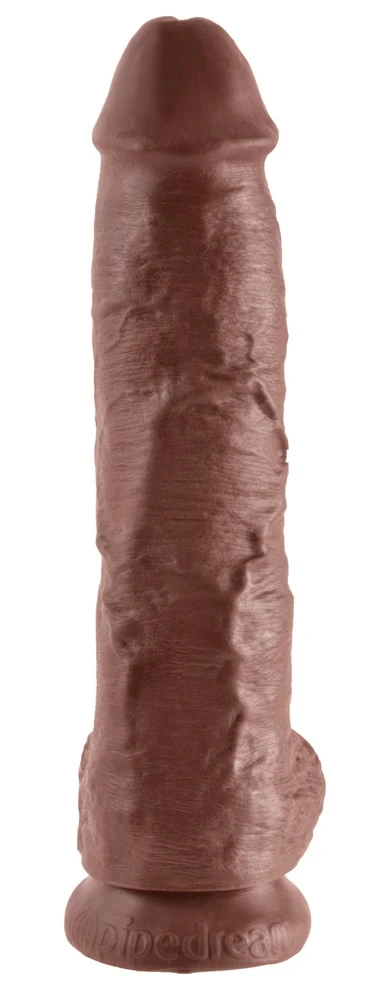 King Cock 10 Zoll Balls Naturdildo mit Saugfuß