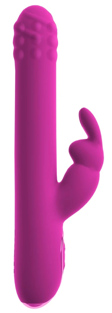 Smile Rabbit Vibrator Rotating, Rabbitvibrator mit Rotation & Stoßfunktion Triple-Stimulation für Vagina & Klitoris 9 Modi sexy Reizwäsche Sweet Smile