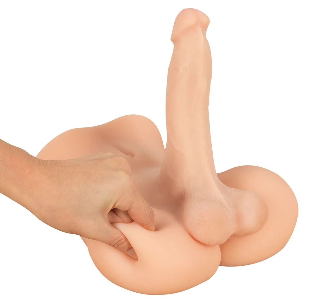 Realistixxx Deluxe Man 02, Realistischer Torso-Masturbator Deluxe Man 02: Intensives Erlebnis mit biegsamem Penis, strukturierter Lusttunnel & Hoden