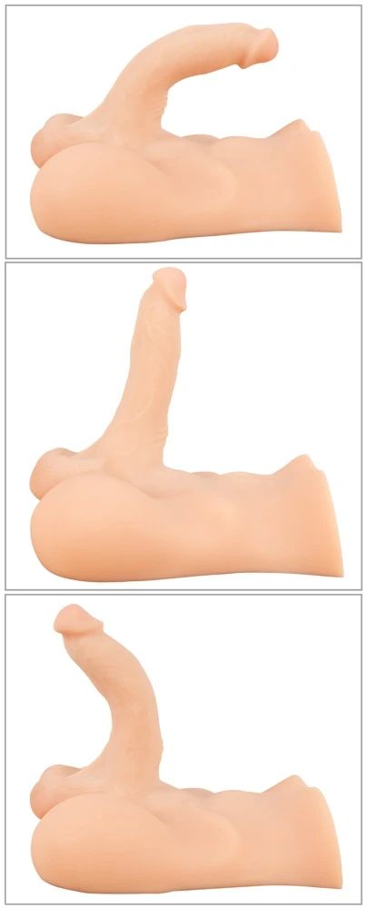 Realistixxx Deluxe Man 02, Realistischer Torso-Masturbator Deluxe Man 02: Intensives Erlebnis mit biegsamem Penis, strukturierter Lusttunnel & Hoden