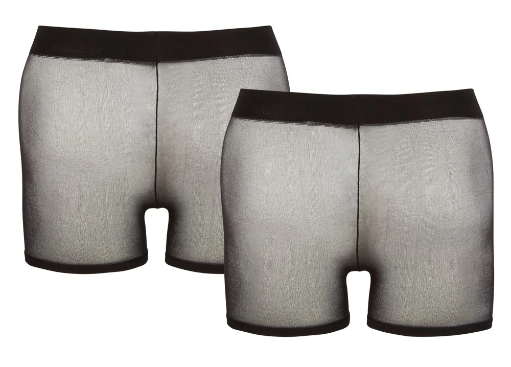 Diese Pants in Strumpfhosenqualität sind ideal für Selbstbewusste Männer. Praktisch im 2er-Pack.