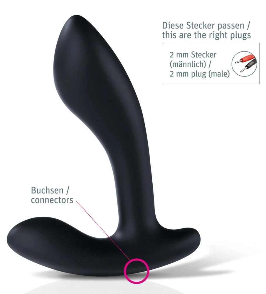 Flexing Flavio, Biegsamer E-Stim Analplug aus Soft-Silikon – für intensive Prostata-Stimulation mit Mystim Reizstromgeräten