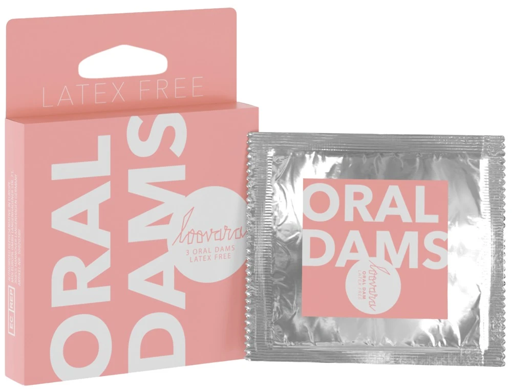 Loovara Oral Dams 3er, Loovara Oral Dams Lecktücher ultradünn vegan latexfrei transparent für hygienischen Schutz beim Oralverkehr