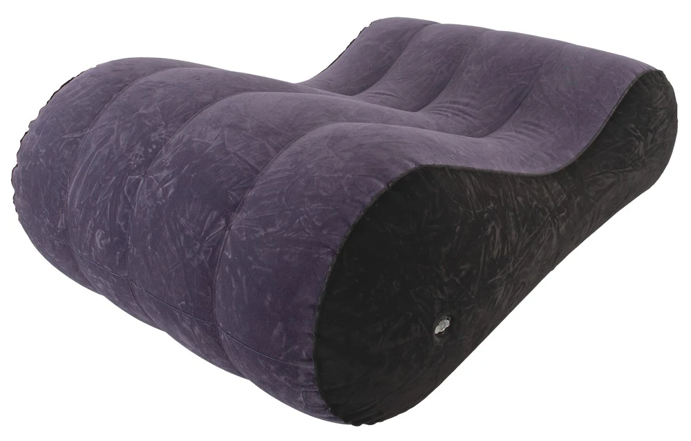 Aufblasbares Liebeskissen Velvety Love Pillow – sexy erotisches Komfortkissen mit ergonomischer Keilform, samtig weicher Oberfläche, hoher Belastbarkeit bis 150 kg für intensiven, bequemen Super-Sex