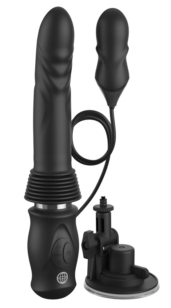 FFS Ultimate Silicone Thrus.BL, Erlebe maximale Power und vielseitige Funktionen mit dem Stoßvibrator Ultimate Silicone Thruster – für doppelte Stimulation und freihändigen Spaß