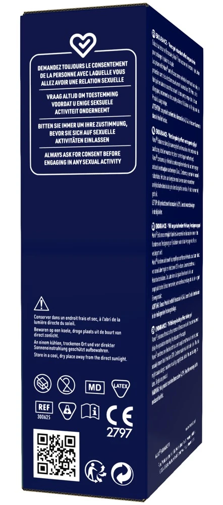 Manix Endurance Condom 10er, MANIX Endurance Kondome 53 mm – aktverlängernd feucht mit Verzögerungsgel