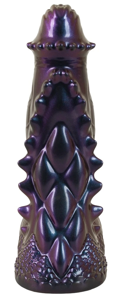 Beasty Cocks Tech-Zilla Bang Fantasy-Dildo in Metallic-Optik mit Saugfuß, flexibler Monsterform und intensiver Struktur