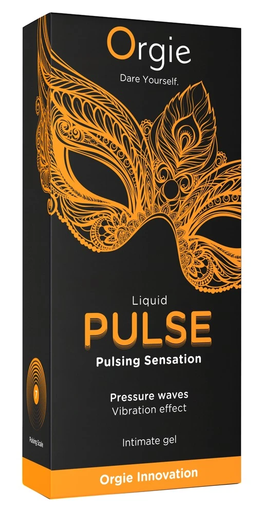 Orgie Liquid Pulse 15ml, Orgie Liquid Pulse Stimulationsgel Ice-Caramel – prickelnd pulsierende Küsse mit intensivem Kribbelkick Level 7/10