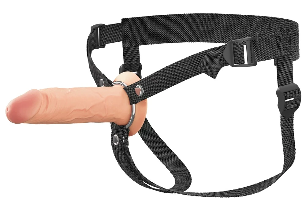 FXTE6 Hollow Strap-On Light, Erlebe intensive Performance mit der 6 Hollow Silicone Strap-on Penishülle verstellbar, soft und voller Lust