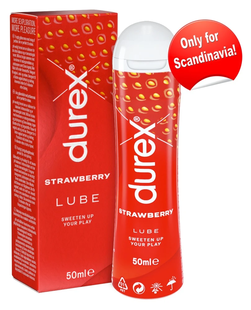 Strawberry Lube Durex Strawberry Lube 50 ml. pH-neutral, zuckerfrei, wasserlöslich & ideal für empfindliche Haut - für fruchtige Intimität!