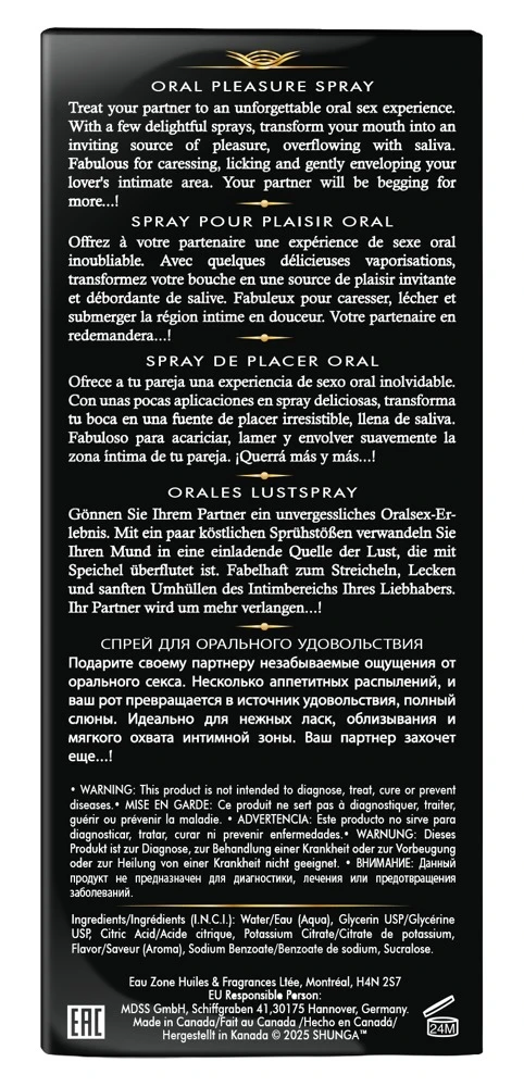 WoP Strawberry Wine 20 ml, Waves of Pleasure Strawberry Wine Mundspray – sexy fruchtiger Kick für heißes orales Verwöhnen mit prickelndem Erdbeersekt-Aroma