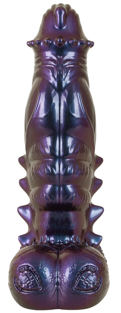 Beasty Cocks Tech-Zilla Bang Fantasy-Dildo in Metallic-Optik mit Saugfuß, flexibler Monsterform und intensiver Struktur