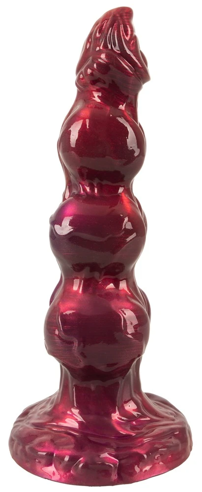 Beasty Cocks Werewolf Willie, Beasty Cocks Werewolf Willie Kugel-Dildo in Metallic-Optik mit Saugfuß, markanter Struktur und Fantasy-Design