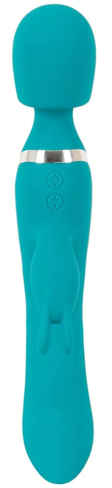 Smile 3in1 Wand, Rabbit and Vi, Sweet Smile 3in1 Wand Rabbit Vibrator – Aufreizendes Massage-Toy mit 3 leisen Motoren, 20 Vibrationsmodi und getrennter Steuerung