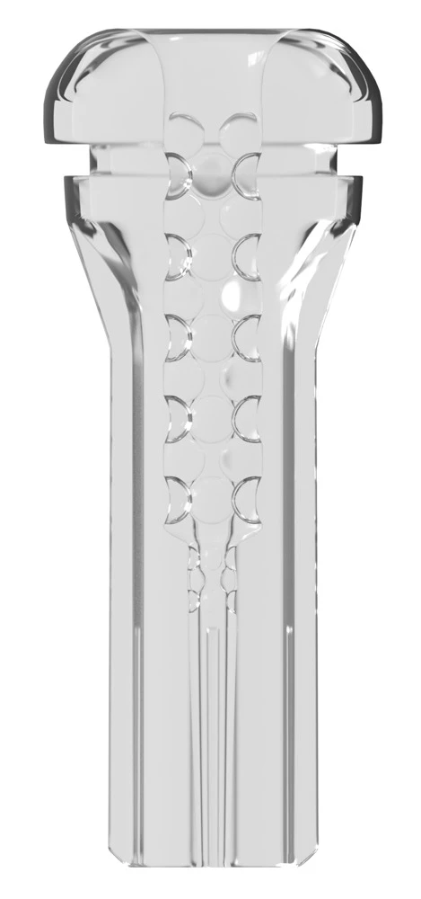 PDXE ViewTube EZ-Grip Stroker, Transparenter Masturbator ViewTube Plus See-Thru EZ-Grip Stroker Clear mit ultraweicher Innensleeve, Saugkontrolle und freiem Blick auf jede Bewegung für intensive Blowjob-Feelings