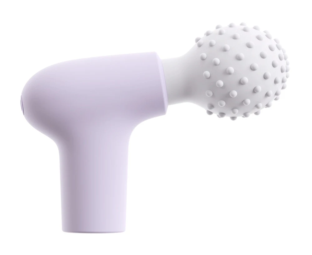 beau coeur Mini Massage Gun, RIONEX Mini Massager von beau cœur kompakter Minivibrator im Massagepistolen-Design mit 10 kraftvollen Vibrationsmodi und weichem Noppenkopf für gezielte Stimulation