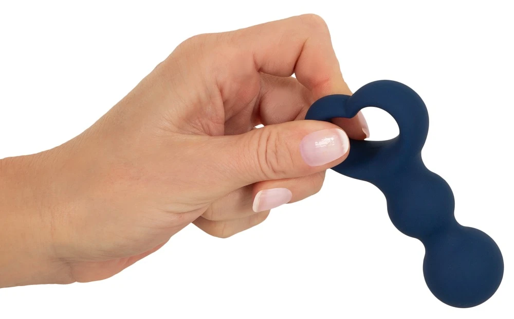 Analplug Herz blau