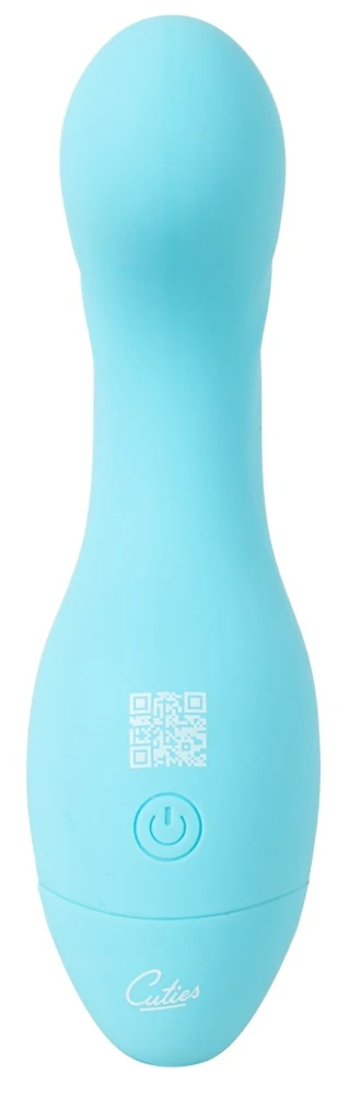 Cuties Mini Vibrator Blue, Mini Vibrator G-Punkt kompakter Silikon Vibrator mit 10 Vibrationsmodi für intensive Tiefenstimulation und leisen Genuss Cuties